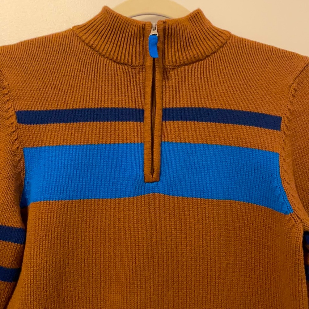 Striped Half Zip Sweater
